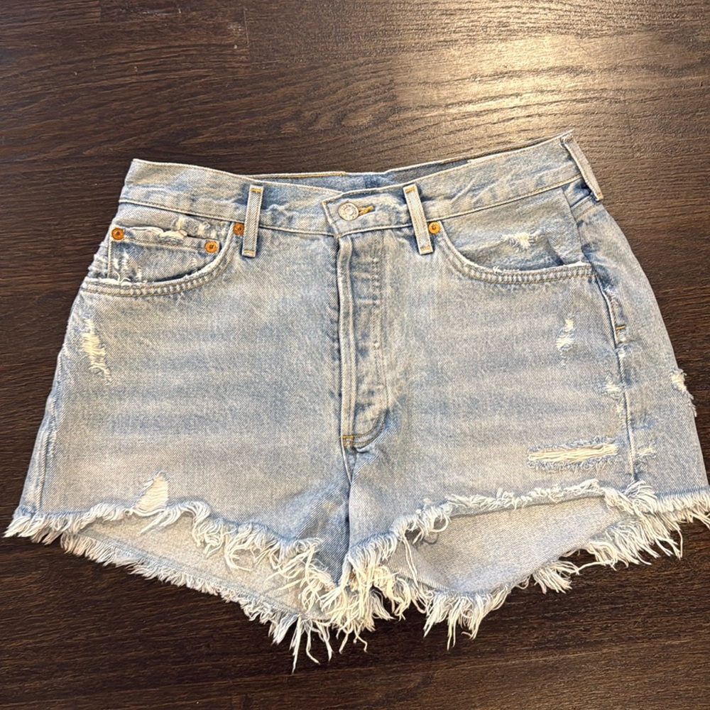 AGOLDE Parker denim shorts